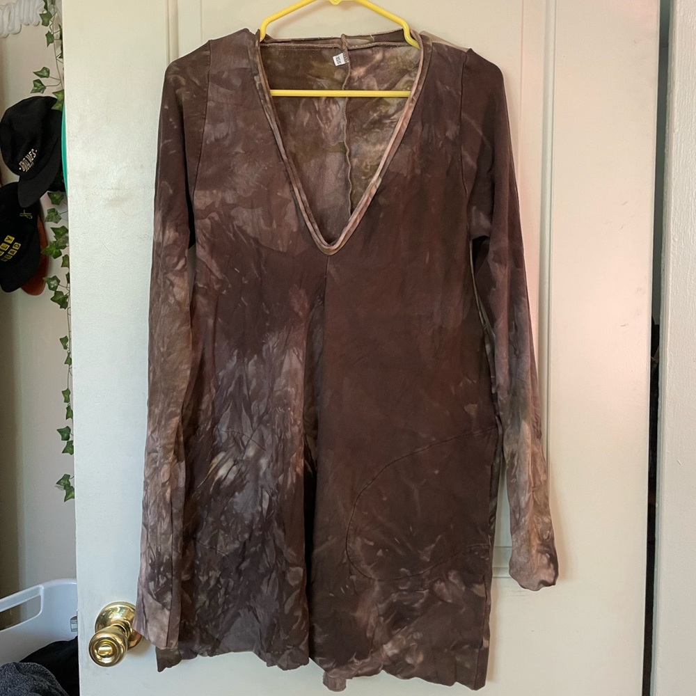 Sinew Moon LS Saturday’s Child Sundress in Scorched Earth, XS/S